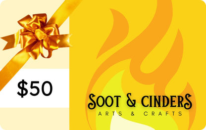 $50 gift card for Soot & Cinders