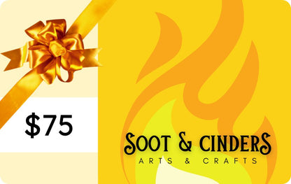 $75 gift card for Soot & Cinders