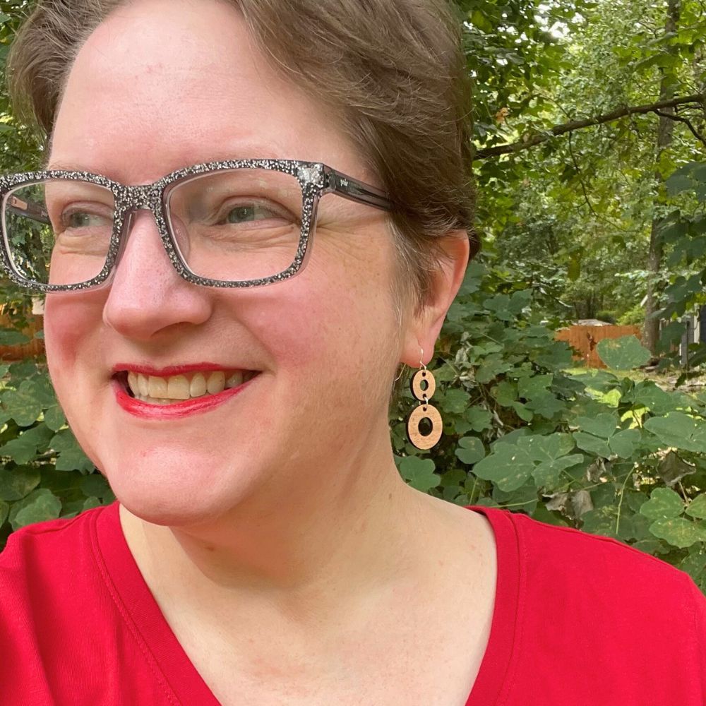 Loop de Loop (Cherry Wood and Recycled Sterling Silver Earrings)
